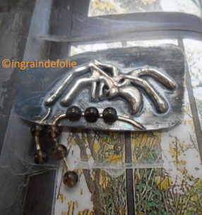 Broche araignée, argent 925