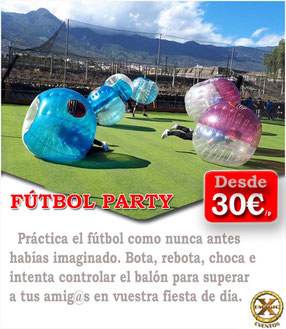 bolas de bubble futbol Córdoba