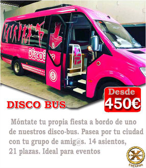 Discobus negro para despedidas de solteros y solteras en Córdoba