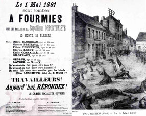 Avis à la population après la fusillade du 1er mai 1891 à Fourmies.