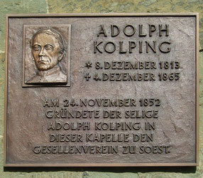 Gedenktafel an der Nikolaikapelle in Soest