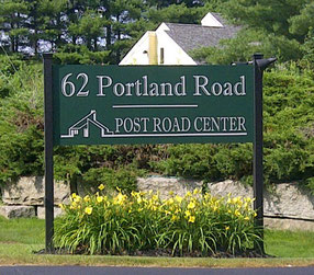 Post Road Center Sign