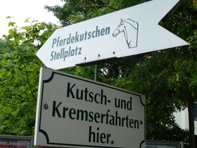 Bild: Pferdekutschen-Stellplatz