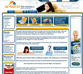 Screenshot von der Webseite Around-The-Money.de