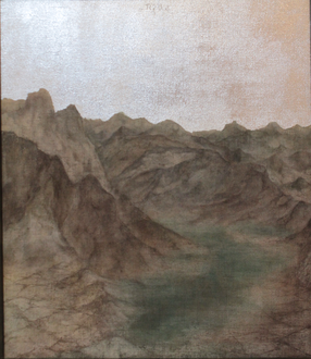 ＆ギャラリー展示・赤木範陸「アルプス山岳風景」1993