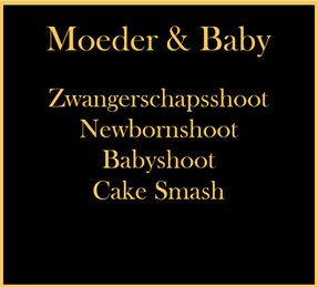 moeder en baby shoot menu
