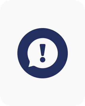 Icon mit einem Ausrufezeichen