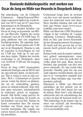 De wiekslag 26-05-2026
