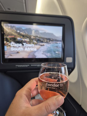 Willkommensgetränk Condor Business Class