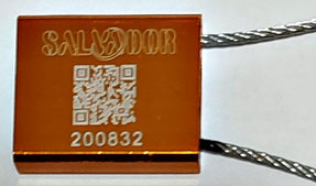 Precintos Cable Metal 1,5mm Amarillo Salvador Vertical - mcctagging