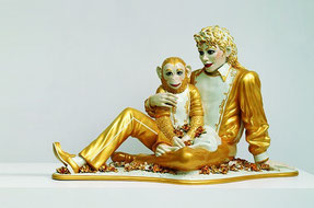 Jeff KOONS, "Mickaël Jackson and Bubbles", 1998, porcelaine