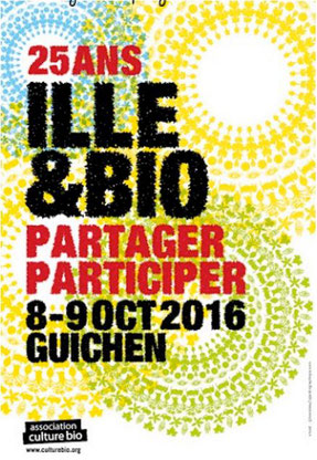 Flyer, 25 ans, Ille et Bio, 8 et 9 oct 2016, Guichen
