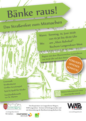 Plakat: Organisation Bänke raus