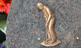 bronze-golf-golfeur-terrain-plaque-funeraire-sepulture-cimetiere