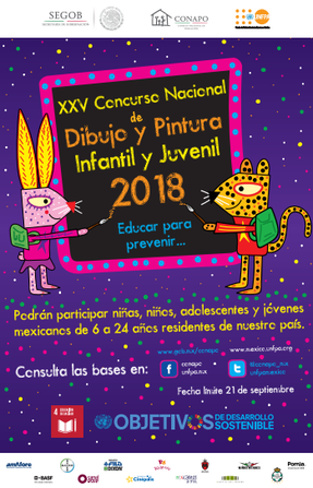 XXV Concurso de Dibujo Infantil y Juvenil, 2018. “Educar para Prevenir…”