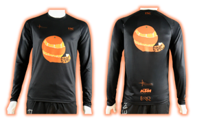 Premium custom printed racer sport running shirts with high-quality DryLite fabric, set-in sleeves and slim athletic fit.