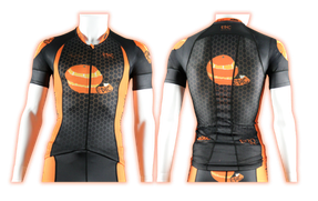 Epic Premium custom short sleeve triathlon tops with aerodynamic construction, ventilation fabrics and rear mesh pockets.