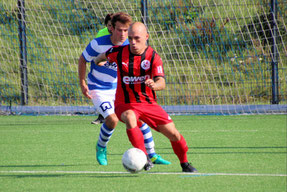 Marcel Meyer (am Ball) setzte den Schlusspunkt. Foto: Mathias Reß