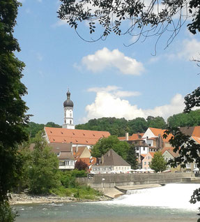 Blick auf die Altstadt Landsberg am Lech 