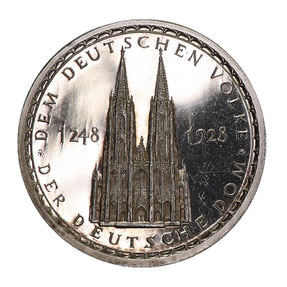 Köln Dom Medaille Weimarer Republik