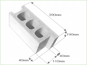 窓枠用ブロック