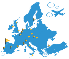 European Best Destinations Map