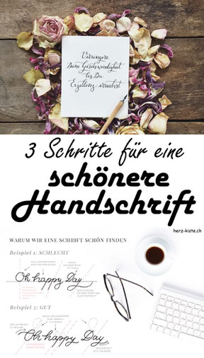 Schreibtipps: Wie du mit diesen 3 Schritten deine Handschrift verbessern kannst! Lerne 3 Tipps und Tricks für eine schöne Handschrift.