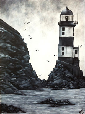 "Light house", 2014, acrylic on canvas, 60x80 cm