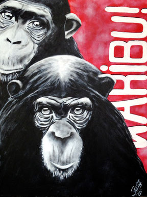 "Karibu - Willkommen!", 2013, acrylic on canvas, 60x80 cm