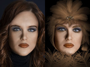 Fantasy Portrait Before and After