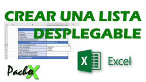 Crear una lista desplegable en Excel