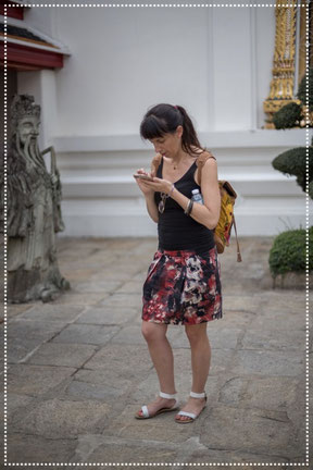 Posting and writing meanwhile visiting Bangkok