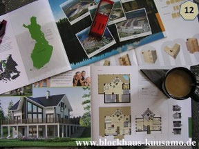 Entwurf - Holzhaus planen und bauen - Wohnblockhaus - Blockhausentwurf - Blockhaus Planung und Bauen - Niedersachsen - Hessen - Berlin Brandenburg - Architektenhaus 