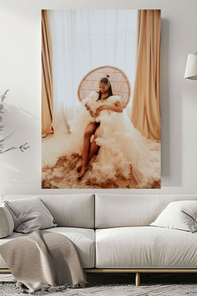 zwangerschapsshoot afgedrukt