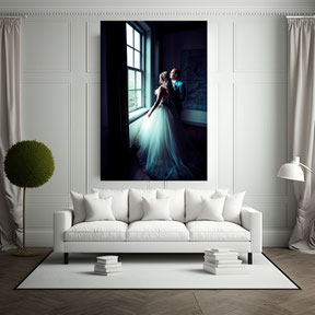 bruiloftshoot op canvas