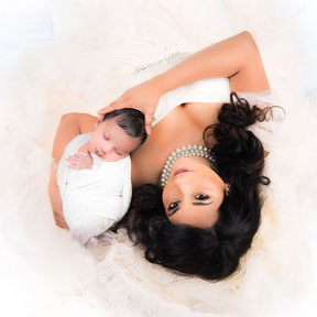 newbornshoot met moeder