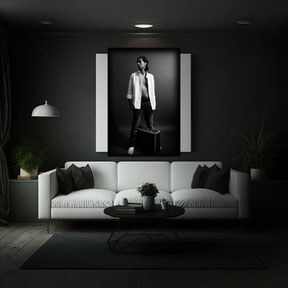 casting foto op canvas