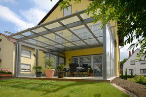 Terrassendach TErrassenüberdachung Garten Alu Aluminium Glas Markise schönster Platz