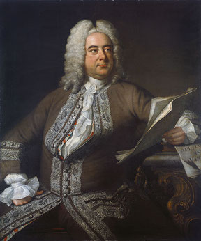 Georg Friedrich Händel, dipinto di - Gemälde von Thomas Hudson (1749)