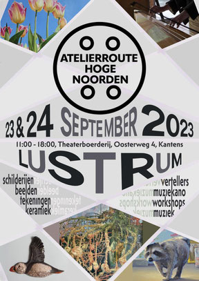 Flyer Lustrum Atelierroute Hoge Noorden