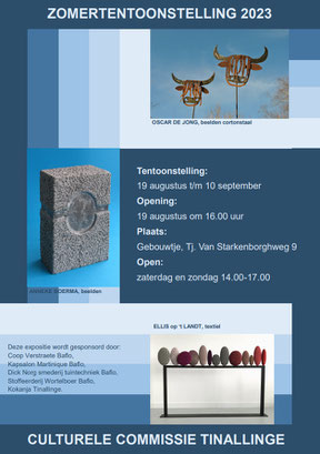 Flyer Zomerexpositie Tinallinge