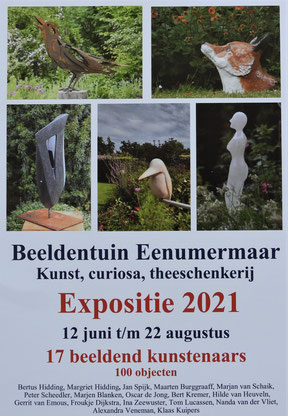 Flyer Beeldentuin Eenumermaar 12 jun t/m 22 aug