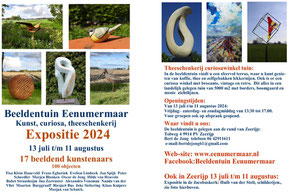 Flyer Expositie Beeldentuin Eenumermaar 2024