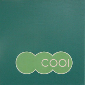 Lucia Dellefant  "cool", 2001 Acryl / Nessel 50x50cm