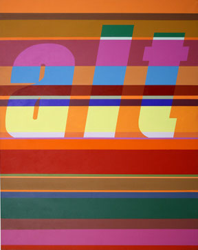 Lucia Dellefant  "alt", 2003 Acryl / Leinwand 145x115cm