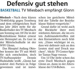 Artikel im Miesbacher Merkur am 20. Januar 2024 - Zum Vergrößern klicken