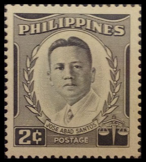 Selyo ng Pilipinas: Mayo 2, 1960 - Mga Tanyag na Filipino, XI / Karaniwang Lathalang Jose Abad Santos - Set ng 1 selyo - Malaking Imahen – Philippine stamp