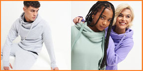Custom Branded Cross Neck Hoodies