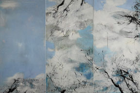 湖中  IN THE LAKE  100X150CM    布上油画 OIL ON CANVAS  2010 (收藏于日本 COLLECTED IN JAPAN)