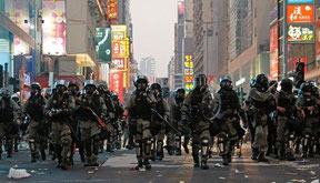 communist party taking over Hong Kong and punishing at the time of protests